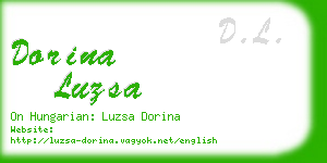 dorina luzsa business card